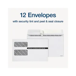 Adams Tax Forms<2024 1099-MISC Tax Form with Self-Seal Envelopes and Tax Forms Helper, 4-Part, 2-Up, Copy A, 1, B, 2, 12/Pack