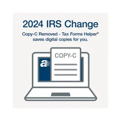 Adams Tax Forms<2024 1099-MISC Tax Form with Self-Seal Envelopes and Tax Forms Helper, 4-Part, 2-Up, Copy A, 1, B, 2, 12/Pack