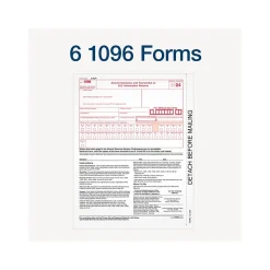 Adams Tax Forms<2024 1099-MISC Tax Form with e-files and Access to Tax Forms Helper, 4-Part, 2-Up, Copy A, 1, B, 2, 50/Pack