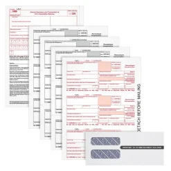 Adams Tax Forms<2024 1099-NEC 4-Part Laser/Inkject Tax Forms with Envelopes and software, 50/pack (LNEC425Q)