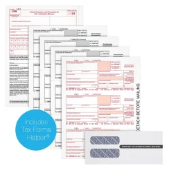 Adams Tax Forms<2024 1099-NEC 4-Part Laser/Inkject Tax Forms with Envelopes and software, 50/pack (LNEC425Q)