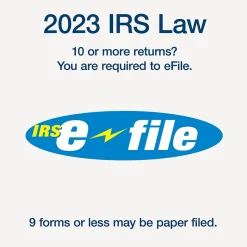 Adams Tax Forms<2024 1099-NEC Tax Form with Self-Seal Envelope, 4-Part, 3-Up, Copy A, 1, B, 2, 12/Pack (STAX512NEC-24)