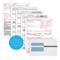 Adams Tax Forms<2024 W-2 4-Part Laser/Inkject Tax Forms with Envelopes and software, 50/pack (LW2425Q)