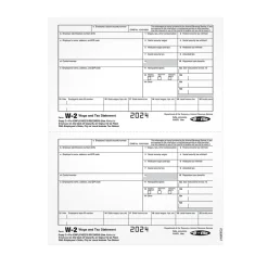 Adams Tax Forms<2024 W-2 Tax Form, 1-Part, Copy C, 100/Pack (LW2EEC2)