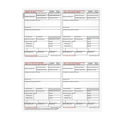 Adams Tax Forms<2024 W-2 4-up Employee Copy Cut Sheet, 100 sheets/pack (LW24UPALT100)