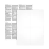 Adams Tax Forms<2024 W-2 4-up Employee Copy Blank Front with Copy B&C Backers, Laser/Inkject Tax Forms, 100 sheets/pack (LW24UPB100)