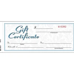 Adams Business Forms<® Gift Certificates, Two Color Design, 25/Pack (GFTC1)