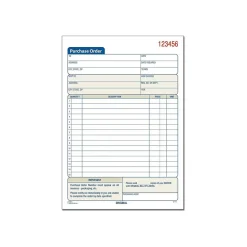 Adams Business Forms<2-Part Carbonless Purchase Requisitions, 8.44"L x 5.56"W, 50 Sets/Book, 10/Box (DC5831-10)
