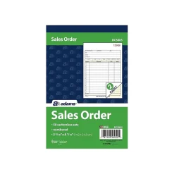 Adams Business Forms<2-Part Carbonless Sales Orders, 8.44"L x 5.56"W, 50 Sets/Book (DC5805)
