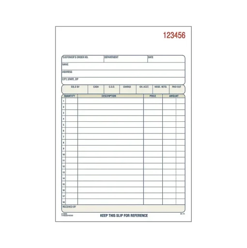 Adams Business Forms<2-Part Carbonless Sales Orders, 8.44"L x 5.56"W, 50 Sets/Book (DC5805)