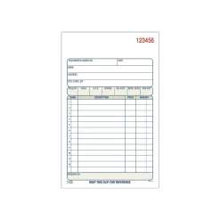 Adams Business Forms<2-Part Carbonless Sales Orders, 4.17"L x 7.2"W, 50 Sets/Book, 10/Box (DC4705-10)