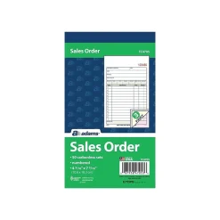 Adams Business Forms<3-Part Carbonless Sales Orders, 7.19"L x 4.19"W, 50 Sets/Book (TC4705)