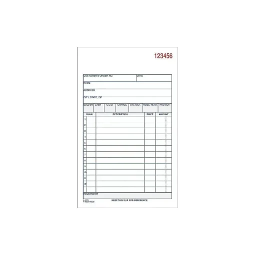 Adams Business Forms<3-Part Carbonless Sales Orders, 7.19"L x 4.19"W, 50 Sets/Book (TC4705)