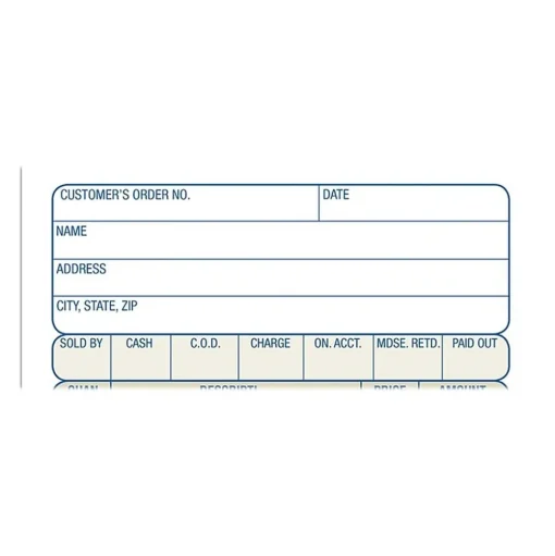 Adams Business Forms<3-Part Carbonless Sales Orders, 7.19"L x 4.19"W, 50 Sets/Book (TC4705)