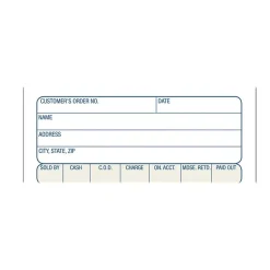 Adams Business Forms<3-Part Carbonless Sales Orders, 7.19"L x 3.34"W, 50 Sets/Book (TC3705)