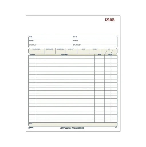 Adams Business Forms<3-Part Carbonless Sales Orders, 10.69"L x 8.38"W, 50 Sets/Book (TC8100)