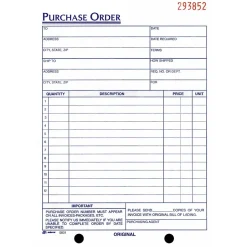 Adams Business Forms<3-Part Carbonless Work Orders, 5 9/16" x 8 7/16", 50 Sets/Book (TC5831)