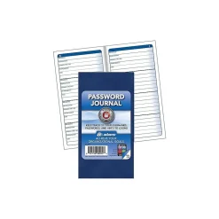 Adams Accounting & Record Journals<Password Journal, 3.25" x 6.25", 48 Pages, Navy (APJ99)