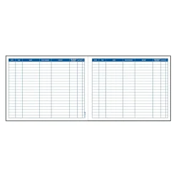 Adams Accounting & Record Journals<Record Book, 8 Columns, 11" x 8.5", White, 50 Sheets/Book (S1185)