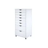 Adeptus Storage Cabinets<40.28" Wood Drawer Cabinet, Whitewash (76182)