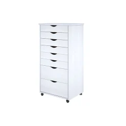 Adeptus Storage Cabinets<40.28" Wood Drawer Cabinet, Whitewash (76182)