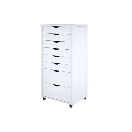 Adeptus Storage Cabinets<40.28" Wood Drawer Cabinet, Whitewash (76182)