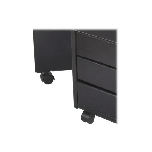 Adeptus File Cabinets<Drop Leaf 7-Drawer Lateral File Cabinet, Mobile, Specialty, Matte Black, 21.4" (76180)