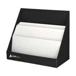 AdirOffice Bookcases<Cardboard 3-Tier Bookshelf, Black (505-01-BLK)