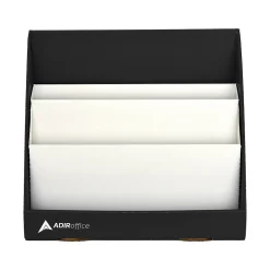 AdirOffice Bookcases<Cardboard 3-Tier Bookshelf, Black (505-01-BLK)