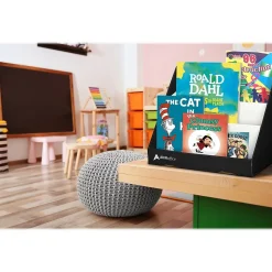 AdirOffice Bookcases<Cardboard 3-Tier Bookshelf, Black (505-01-BLK)