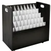 AdirOffice File Cabinets<50-Slot Mobile Roll File, Lockable, 28.5"H x 30"W x 15.75"D, Black (626-BLK-KIT1)