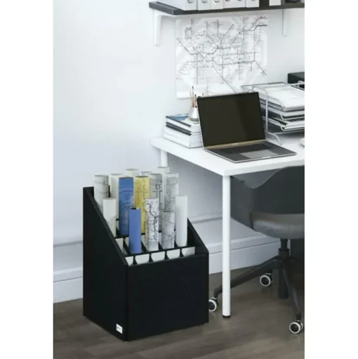 AdirOffice File Cabinets<Vertical File Cabinet, 22.24"H x 15.55"W x 15.55"D, Black (ADI627-WBLK)