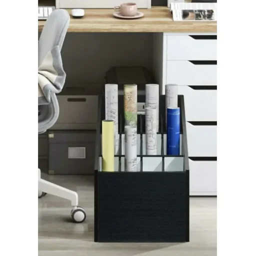 AdirOffice File Cabinets<Vertical File Cabinet, 22.24"H x 15.55"W x 15.55"D, Black (ADI627-WBLK)