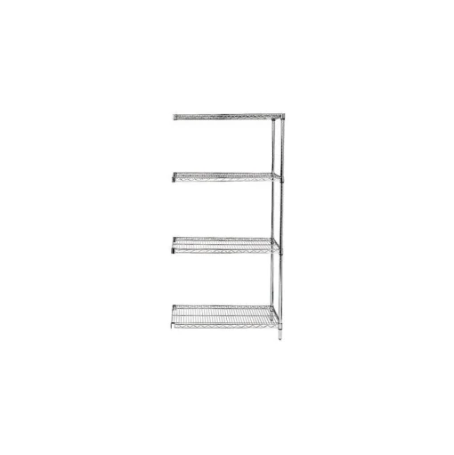 Quantum Storage Systems Shelving<Adjustable Open Wire Shelving Add-On Units, 36" x 18" x 74"