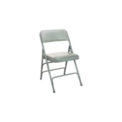 Advantage Folding & Stacking<Vinyl Padded Folding Chairs, Gray, 40/Pack (DPI903V-GG-40)