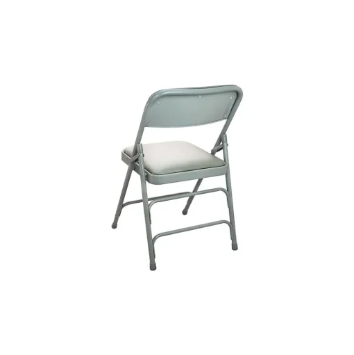 Advantage Folding & Stacking<Vinyl Padded Folding Chairs, Gray, 40/Pack (DPI903V-GG-40)