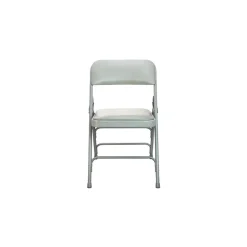Advantage Folding & Stacking<Vinyl Padded Folding Chairs, Gray, 40/Pack (DPI903V-GG-40)