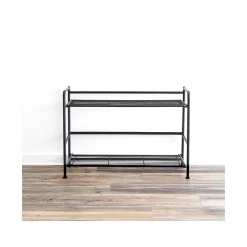 Advantus Shelving<FlipShelf 2-Shelf Steel Rack, 18" x 26.75" x 12", Black (38780)