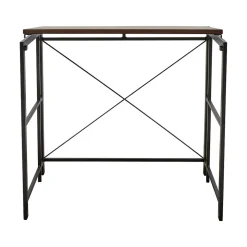 Advantus Corner Desks<Flipshelf 32"W Computer Desk, Wood Grain/Black (39338)