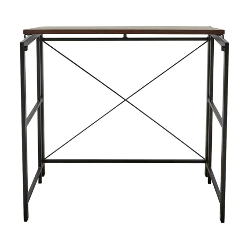 Advantus Corner Desks<Flipshelf 32"W Computer Desk, Wood Grain/Black (39338)