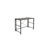 Advantus Corner Desks<Flipshelf 40"W Workstation Desk, Wood Grain/Black (39347)
