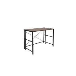 Advantus Corner Desks<Flipshelf 40"W Workstation Desk, Wood Grain/Black (39347)