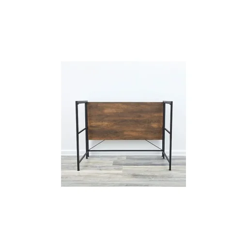 Advantus Corner Desks<Flipshelf 40"W Workstation Desk, Wood Grain/Black (39347)