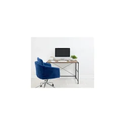 Advantus Corner Desks<Flipshelf 40"W Workstation Desk, Wood Grain/Black (39347)