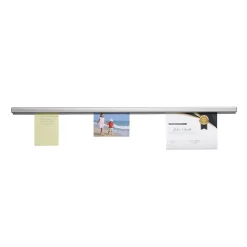 Advantus Bulletin<Grip-A-Strip Display Rail, 9”L x 1.5”H, Satin Alumin Finish (1500)