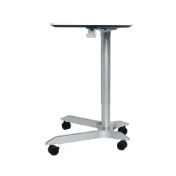 Seville Classics Standing Desks<AIRLIFT XL Pneumatic Sit-Stand Mobile Desk Cart, Height-Adjustable from 27.1 to 41.9, White