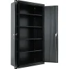 Alera Storage Cabinets<Adjustable Storage Cabinet, Black, 4-Shelf, 36"W x 18"D x 72"H