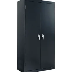 Alera Storage Cabinets<Adjustable Storage Cabinet, Black, 4-Shelf, 36"W x 18"D x 72"H