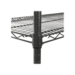 Alera Shelving<Complete 4-Shelf Metal Unit, 48"W, Anthracite Black (ALESW604818BA)