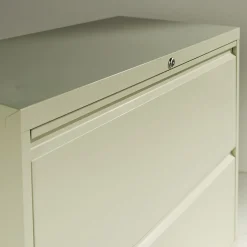 Alera File Cabinets<2-Drawer Mobile Lateral File Cabinet, Letter/Legal Size, Lockable, 28.375"H x 36"W x 19.25"D, Light Gray (ALELF3629LG)